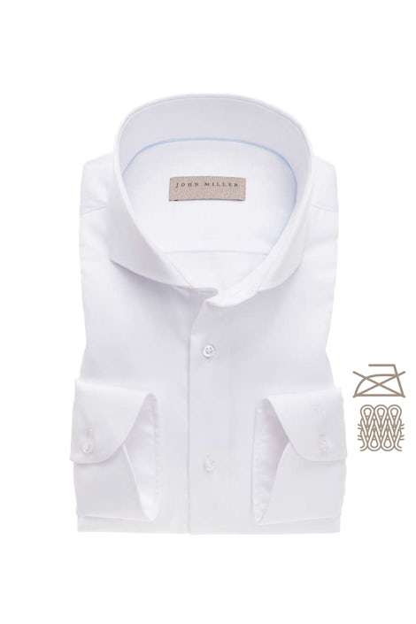 Wit slim fit ultra comfort overhemd 5137680-910-910-000