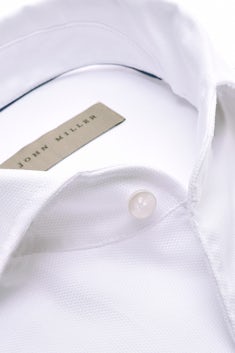 White tailored fit two ply shirt 5140452-910-000-000
