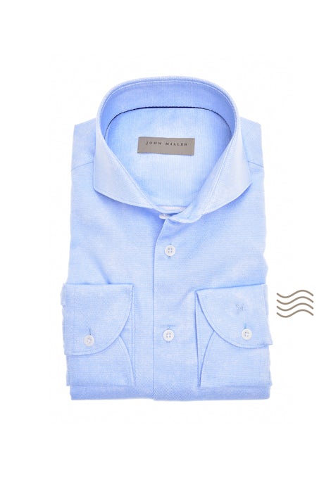 Lichtblauw slim fit easy care overhemd 5140501-130-000-000