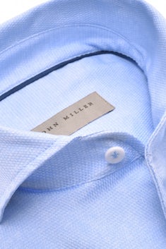 Lichtblauw tailored fit easy care overhemd 5140504-130-000-000