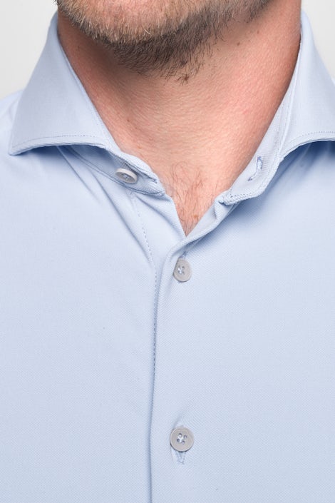 Lichtblauw slim fit hyperstretch polo shirt 5141228-130-000-000