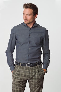 Dark denim tailored fit shirt 5141652-180-610-000