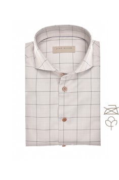 Sandy checked tailored fit non-iron shirt 5141836-620-000-000