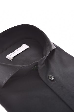 Donkerblauw slim fit hyperstretch overhemd in extra lange mouw 5142464-195-000-000