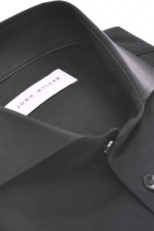 Zwart slim fit 360°-stretch overhemd 5346517-290-000-000